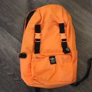 Adidas orange laptop backpack upto 15"